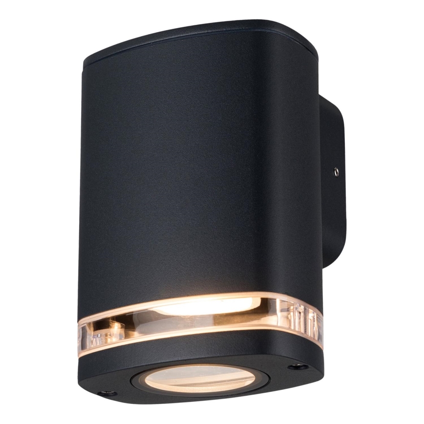 Ulkoseinävalaisin ZEVI 1xGU10/10W/230V IP54 musta