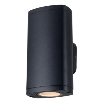 Ulkoseinävalaisin ZEVI 2xGU10/10W/230V IP54 musta