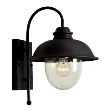 Ulkoseinävalaisin ZUNA 1xE27/60W/230V IP44 musta