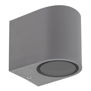Ulkoseinävalo PARETE 1xGU10/6W/230V IP54 harmaa
