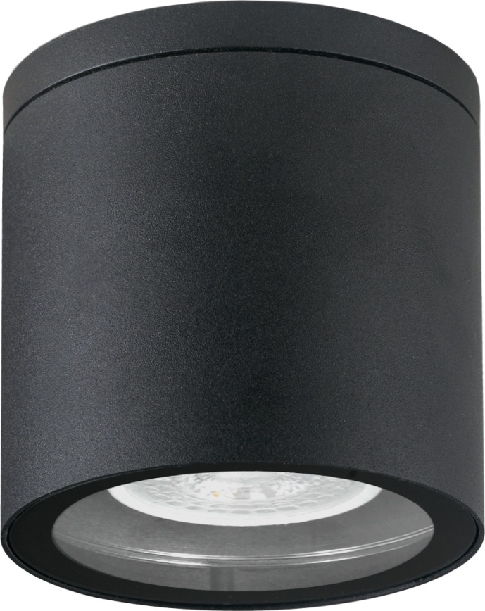 Ulkovalaisin 1xGU10/35W/230V IP54 pyöreä musta