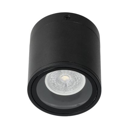 Ulkovalaisin 1xGU10/35W/230V IP54 pyöreä musta