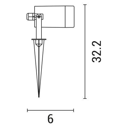 Ulkovalaisin 1xGU10/5W/230V IP65 valkoinen