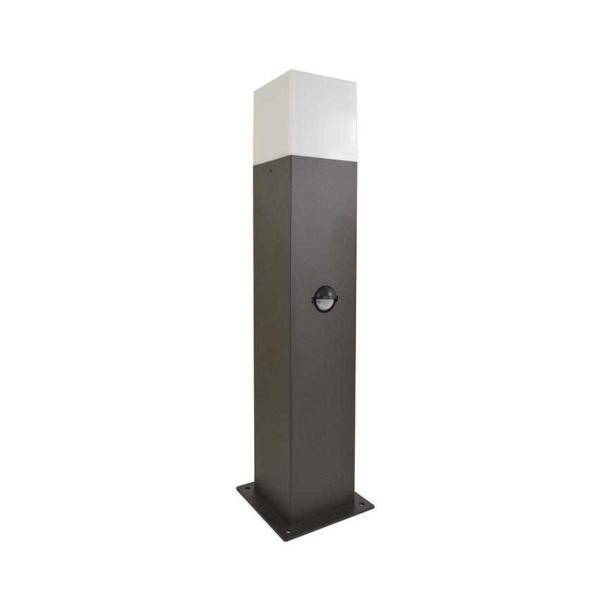 Ulkovalaisin anturilla NEW YORK 1xE27/12W/230V IP44 44 cm grafiitti