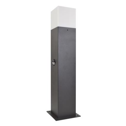 Ulkovalaisin anturilla NEW YORK 1xE27/12W/230V IP44 44 cm grafiitti