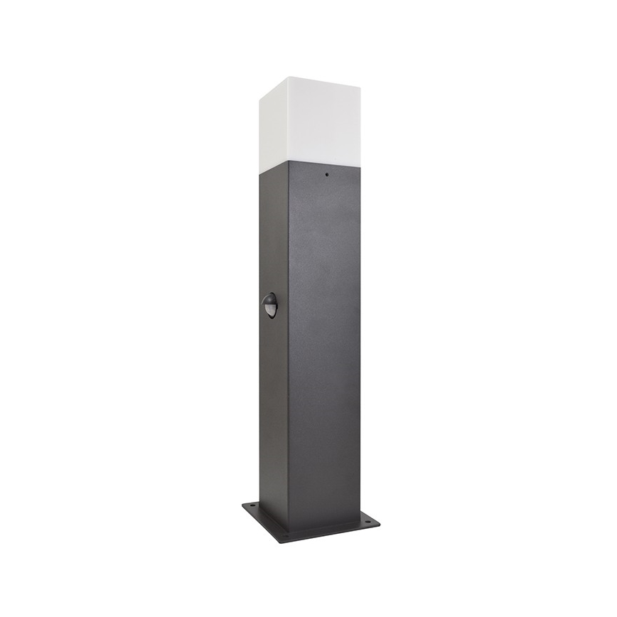 Ulkovalaisin anturilla NEW YORK 1xE27/12W/230V IP44 44 cm grafiitti