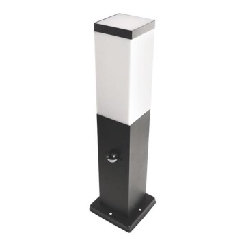 Ulkovalaisin anturilla SOPPA 1xE27/60W/230V IP44 45 cm musta