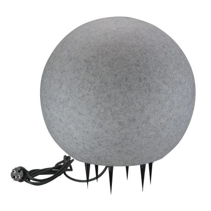 Ulkovalaisin ARGENTO 1xE27/15W/230V halkaisija 40 cm IP65 harmaa