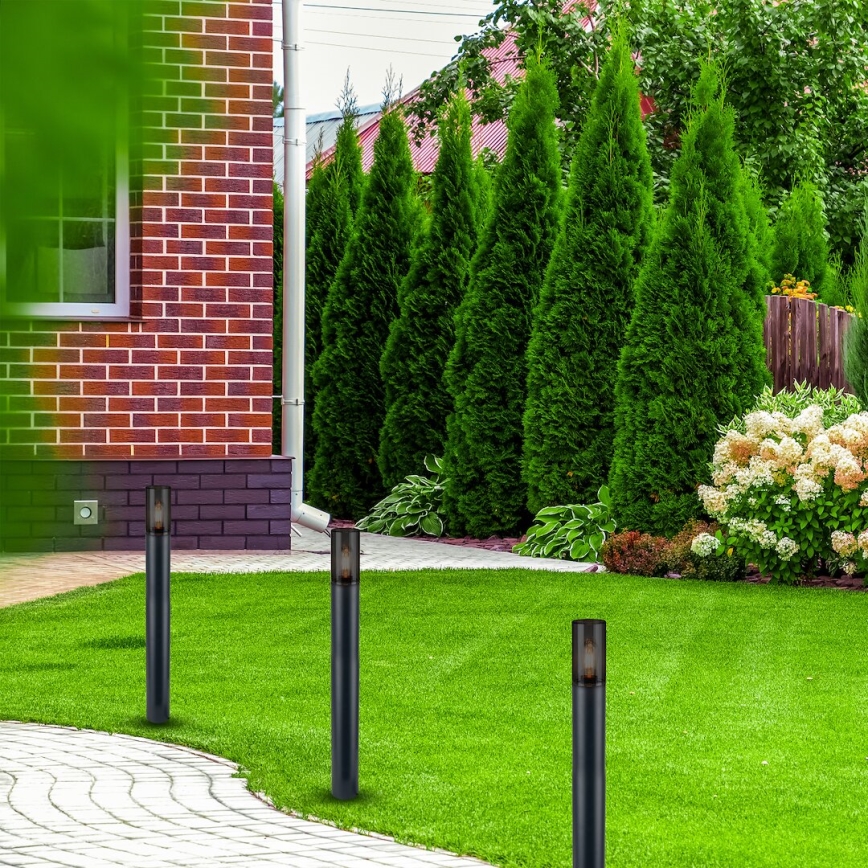 Ulkovalaisin HARLEM 1xE27/60W/230V 80 cm IP44 musta