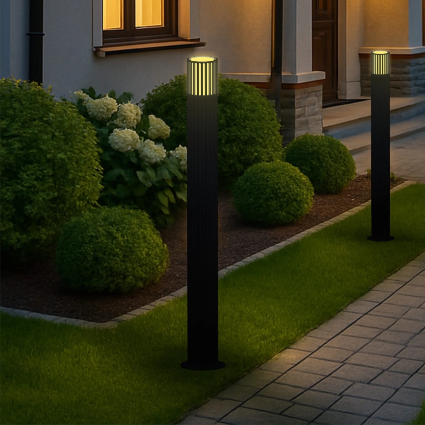 Ulkovalaisin KUUSAMO 1xE27/20W/230V 74 cm IP54 grafiitti