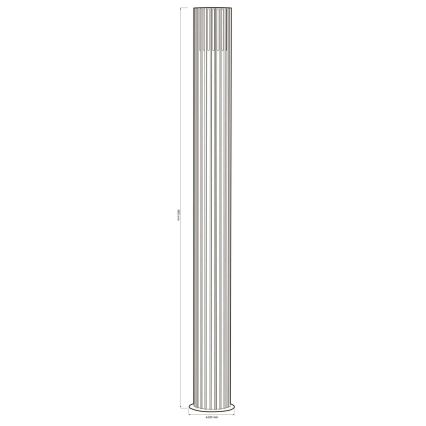 Ulkovalaisin KUUSAMO 1xE27/20W/230V 74 cm IP54 grafiitti