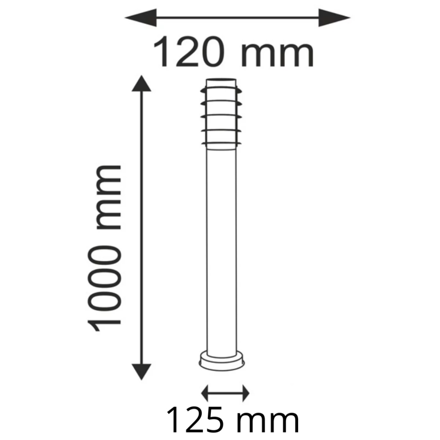 Ulkovalaisin SERENA 1xE27/10W/230V IP44 100 cm