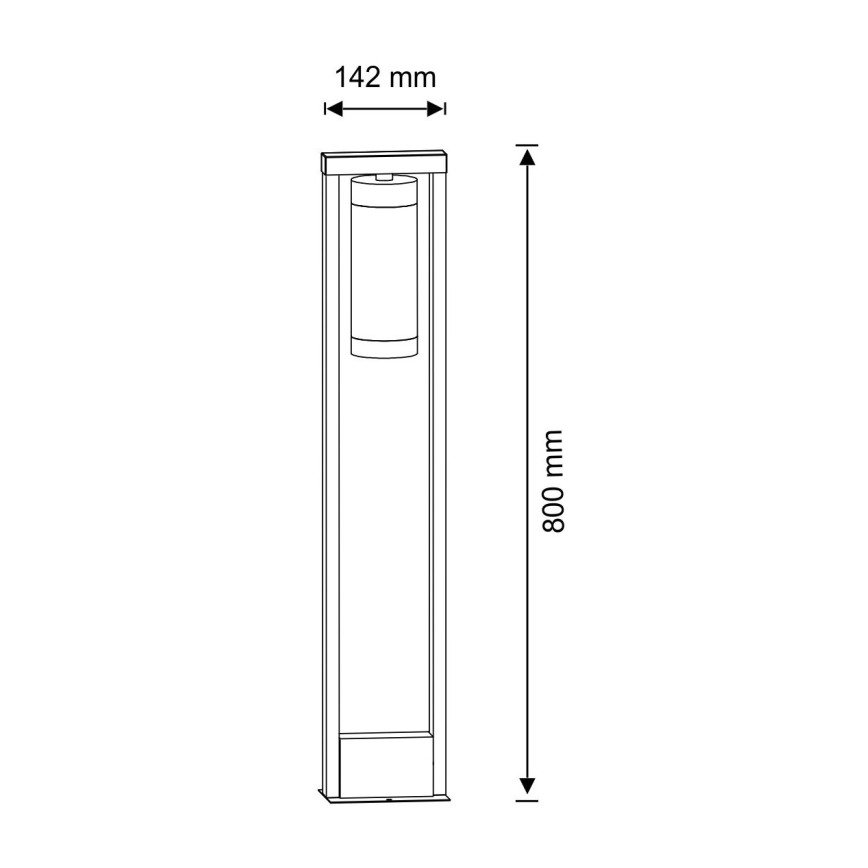 Ulkovalaisin SPECTRA 1xE27/10W/230V IP44 80 cm