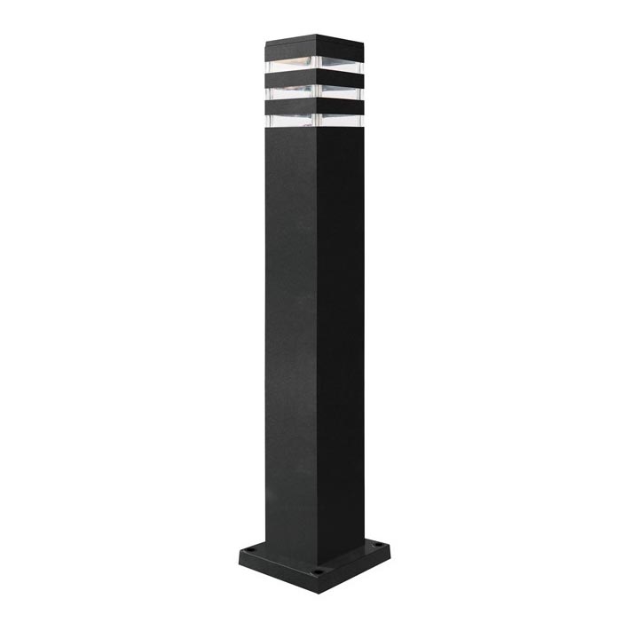Ulkovalaisin TEKSAS 1xE27/12W/230V IP44 74 cm grafiitti