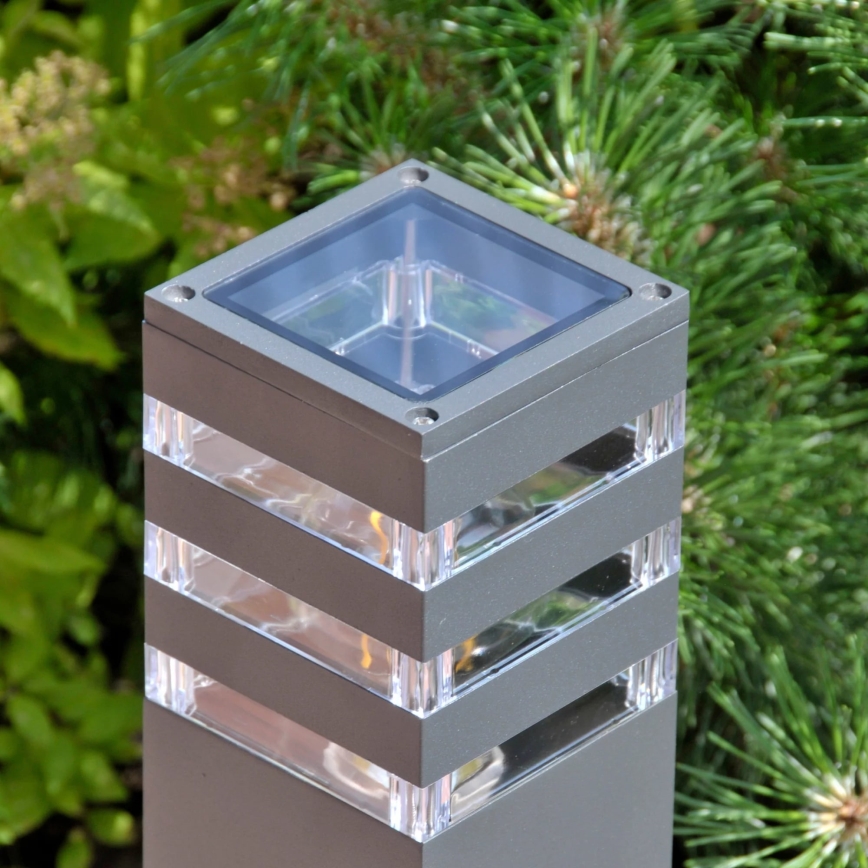 Ulkovalaisin TEKSAS 1xE27/12W/230V IP44 74 cm grafiitti