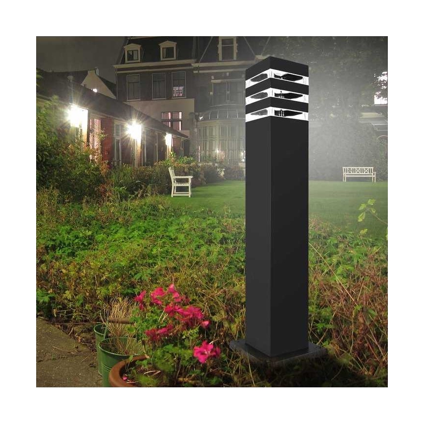 Ulkovalaisin TEKSAS 1xE27/12W/230V IP44 74 cm grafiitti