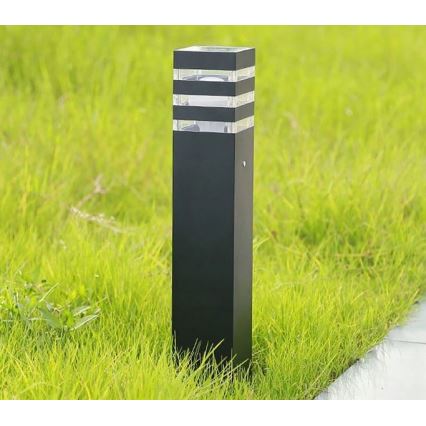 Ulkovalaisin TEKSAS 1xE27/12W/230V IP44 74 cm grafiitti