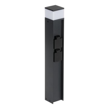 Ulkovalo 2 pistoketta DASTEN 1xG9/11W/230V 50 cm IP44 musta