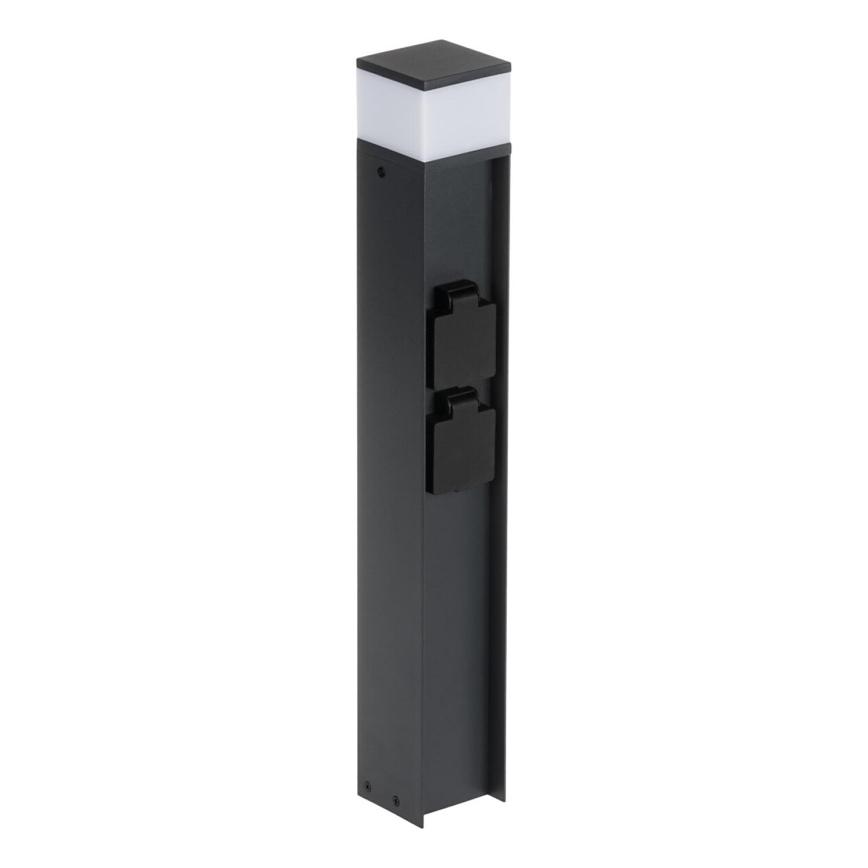 Ulkovalo 2 pistoketta DASTEN 1xG9/11W/230V 50 cm IP44 musta