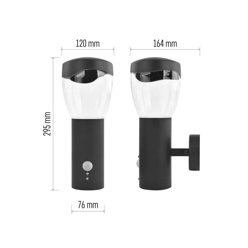 Ulkovalo anturilla ARTEO 1xE27/15W/230V IP44