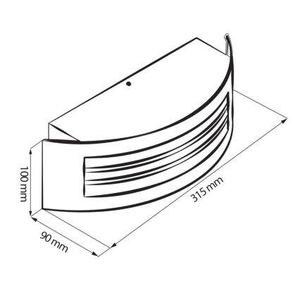 Ulkovalo SITOM 1xE27/14W/230V IP44