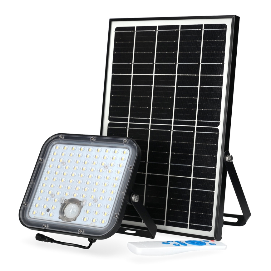 Ulkovalonheitin aurinkokennolla anturi LED/30W/6,4V 4000K IP65 + kaukosäädin