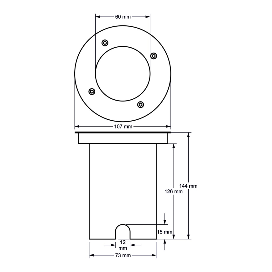 Ulkoväylän valo 1xGU10/30W/230V IP67