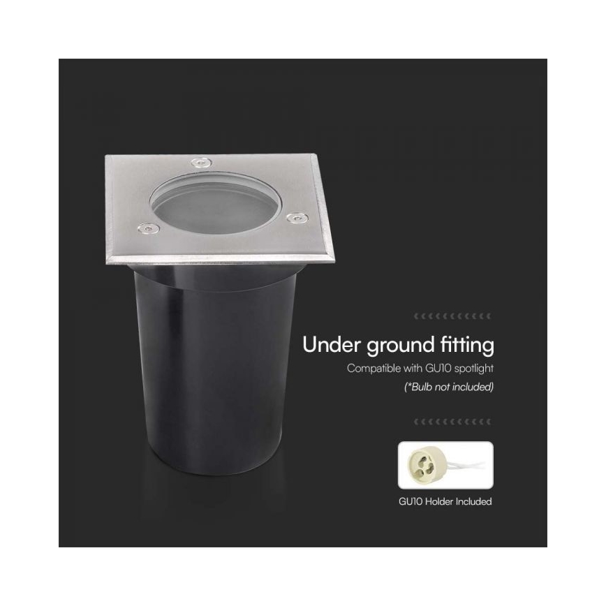 Ulkoväylän valo 1xGU10/35W/230V IP67