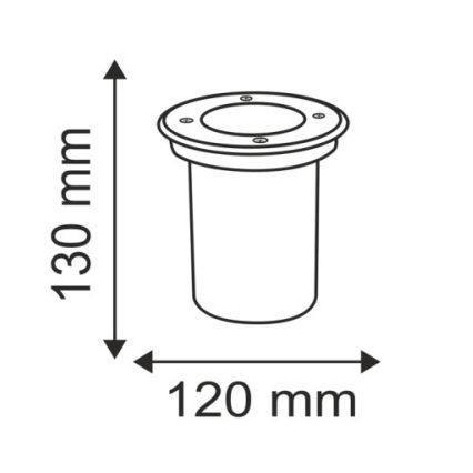 Ulkoväylän valo COMETA 1xGU10/50W/230V IP65