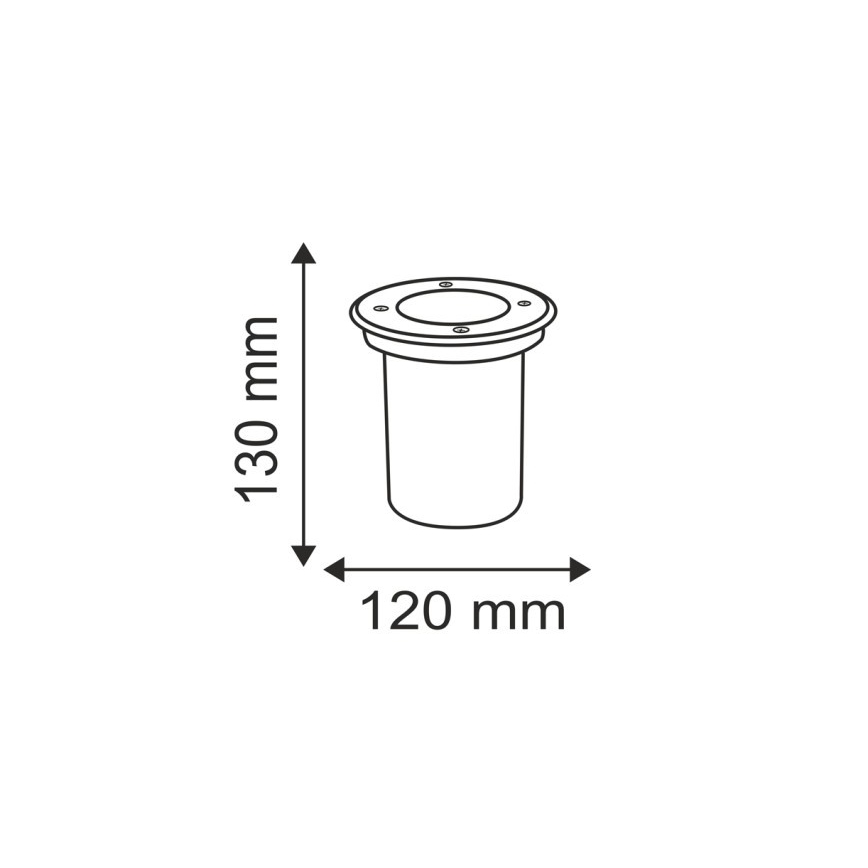 Ulkoväylän valo COMETA 1xGU10/50W/230V IP65