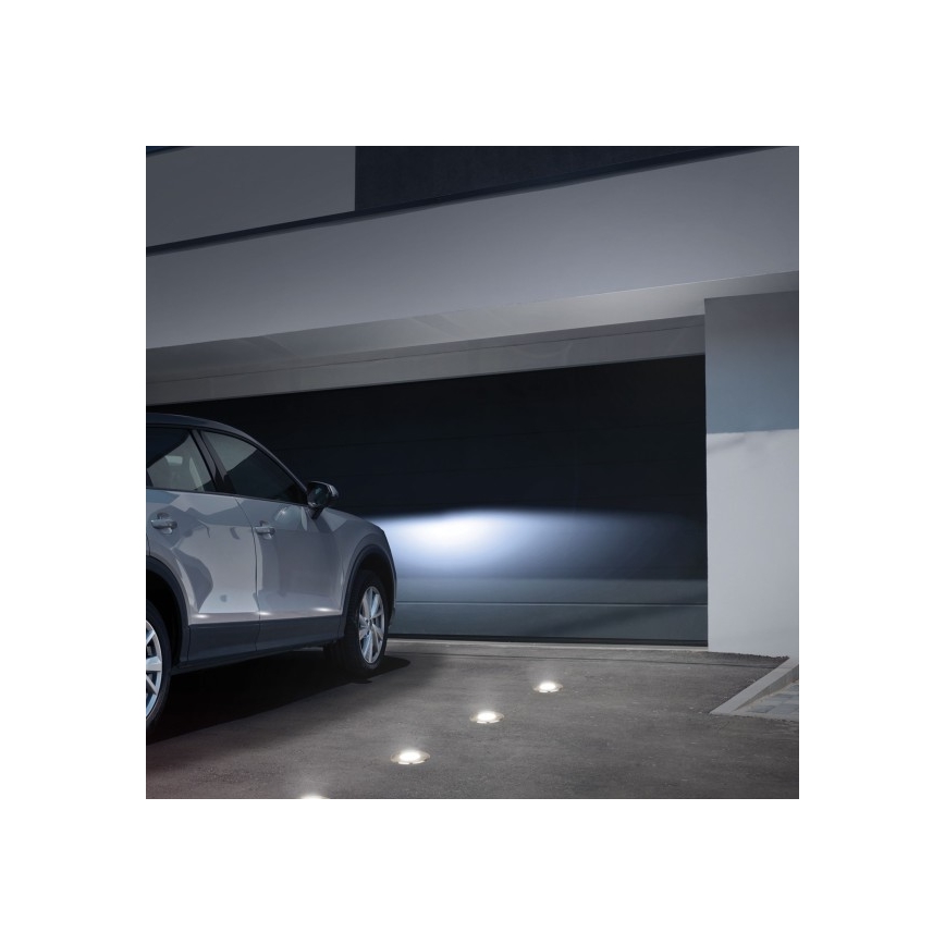 Ulkoväylän valo LUKKA CONNECT 1xGU10/4W/230V IP67 mattakromi pyöreä
