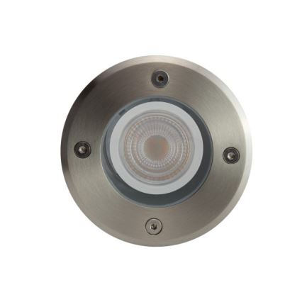 Ulkoväylän valo LUKKA CONNECT 1xGU10/4W/230V IP67 mattakromi pyöreä