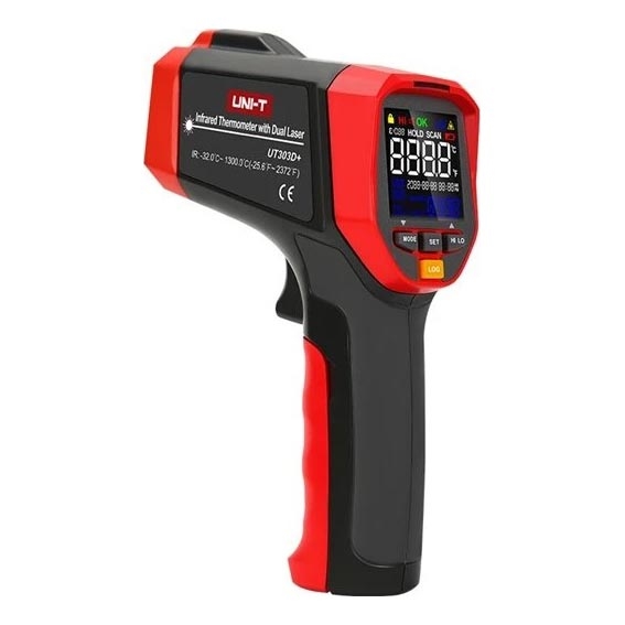 Uni-T - Infrapuna-kontaktiton lämpömittari 1x9V 6LR61 1300°C