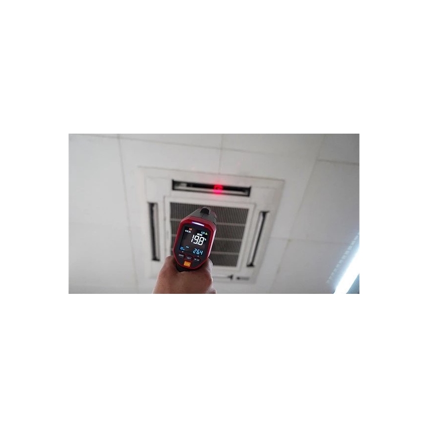 Uni-T - Infrapuna-kontaktiton lämpömittari 1x9V 6LR61 1300°C