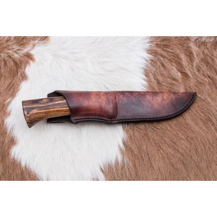 Uniikki Damascus-veitsi 12 cm bocote/eebenpuu