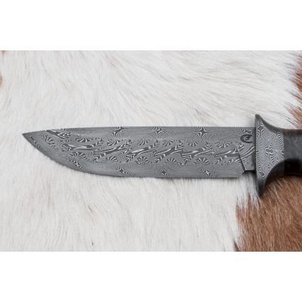 Uniikki Damascus-veitsi 13,8 cm vaahtera