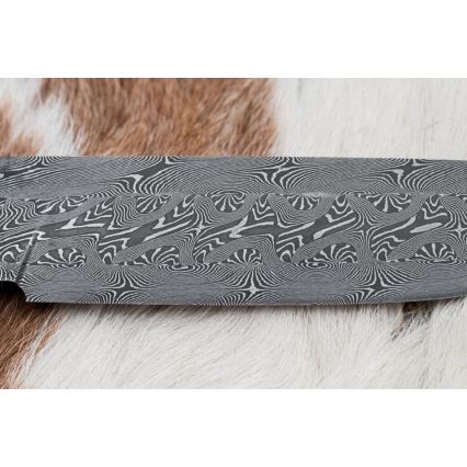 Uniikki Damascus-veitsi 13,8 cm vaahtera