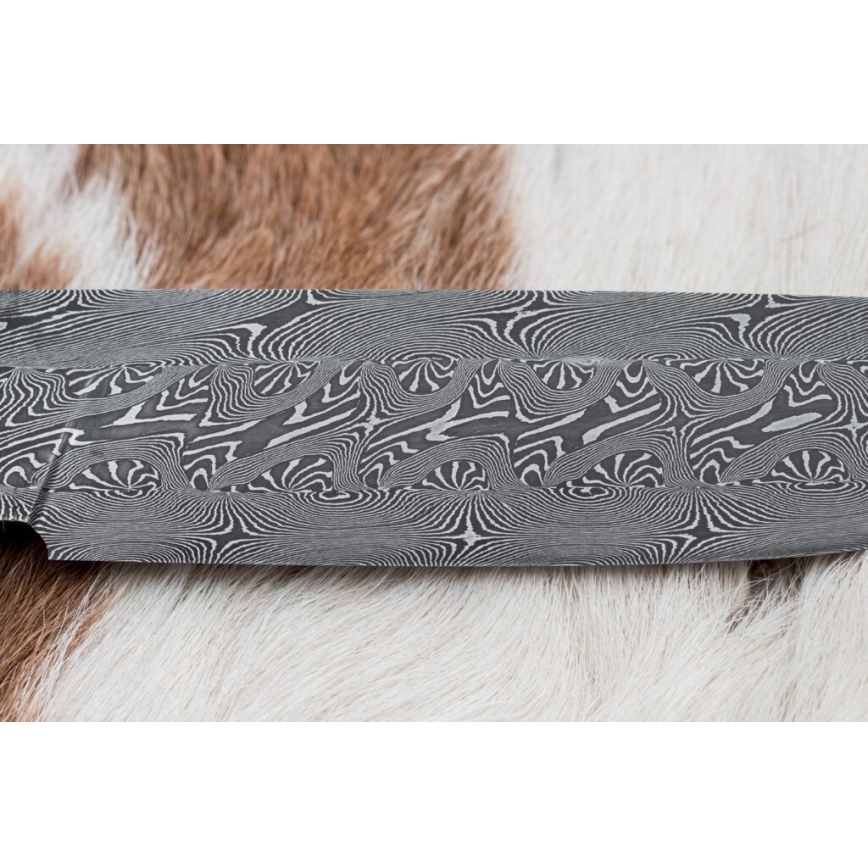 Uniikki Damascus-veitsi 13,8 cm vaahtera
