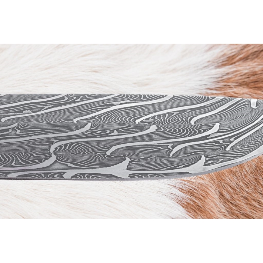 Uniikki Damascus-veitsi 15 cm mammutinhammas