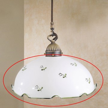 Universaali varalasi NONNA E27, Ø 20 cm, valkoinen/vihreä