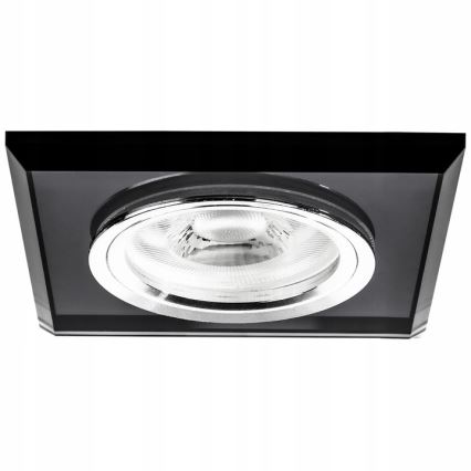 Upotettava alasvalaisin 1xGU10/MR16/10W/230V 9x9 cm musta