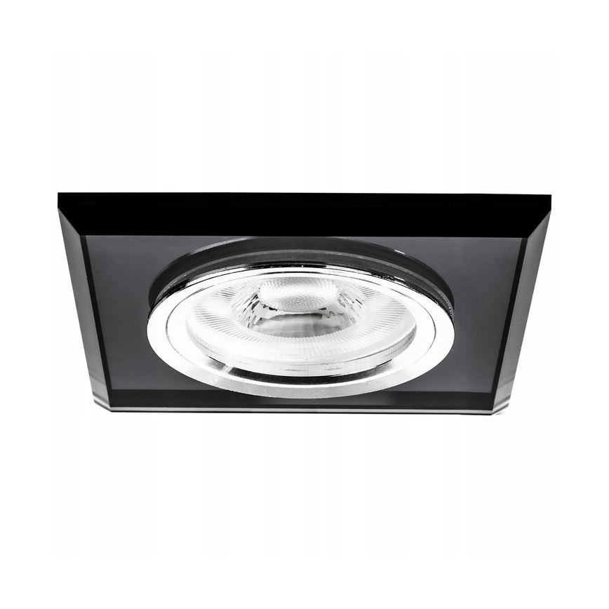 Upotettava alasvalaisin 1xGU10/MR16/10W/230V 9x9 cm musta