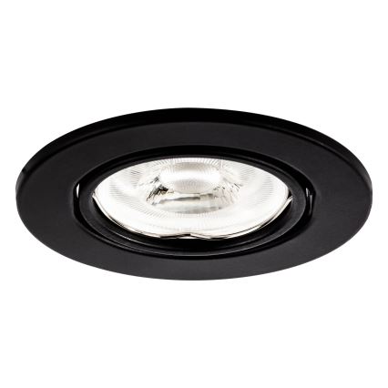 Upotettava alasvalo 1xGU10/MR16/10W/230V, Ø 9 cm, musta