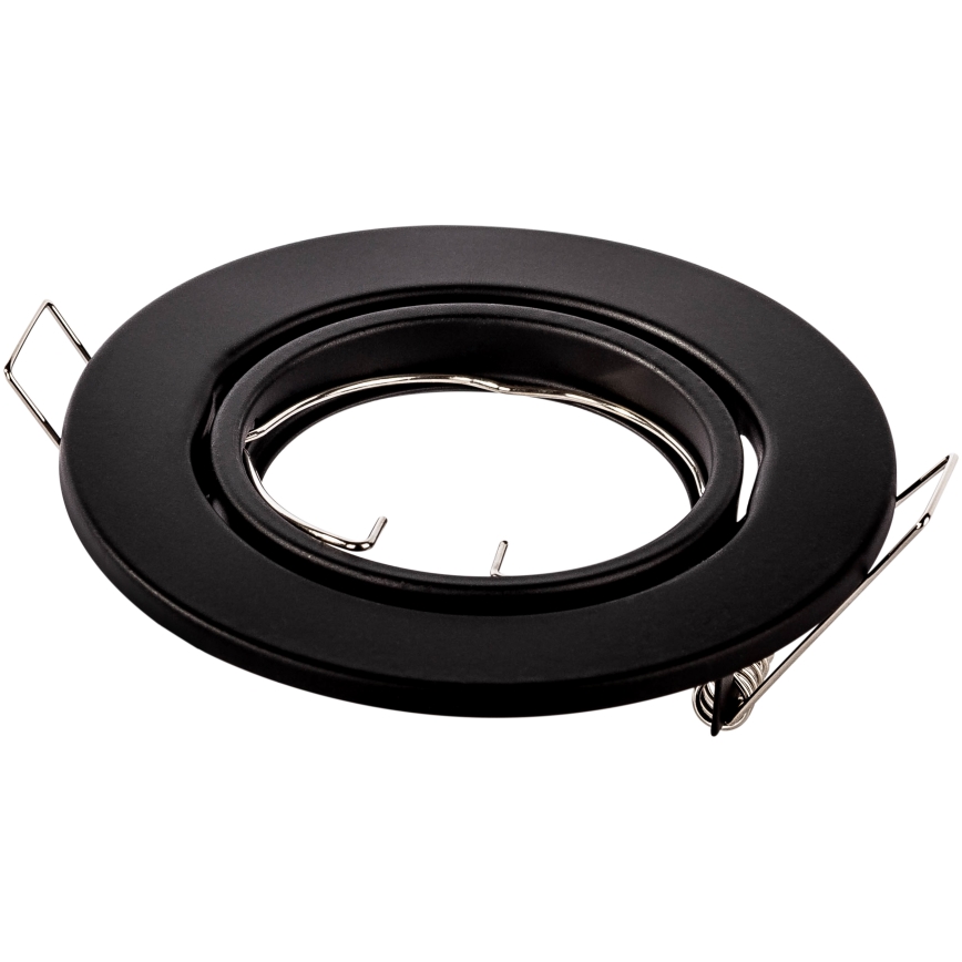 Upotettava alasvalo 1xGU10/MR16/10W/230V, Ø 9 cm, musta