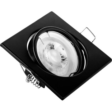 Upotettava kattovalaisin 1xGU10/MR16/10W/230V 9x9 cm musta