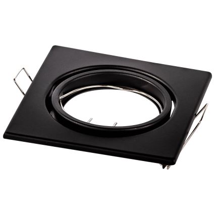 Upotettava kattovalaisin 1xGU10/MR16/10W/230V 9x9 cm musta