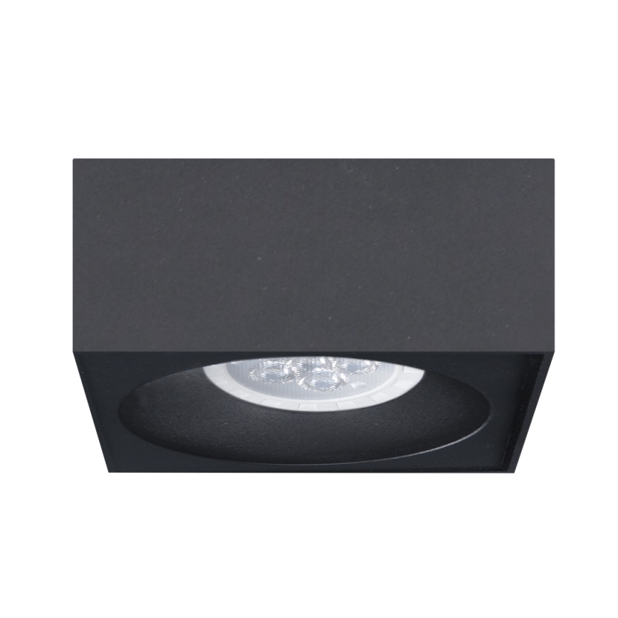 Upotettava kohdevalo BALI 1xGU5,3/MR16/25W/12V neliö musta