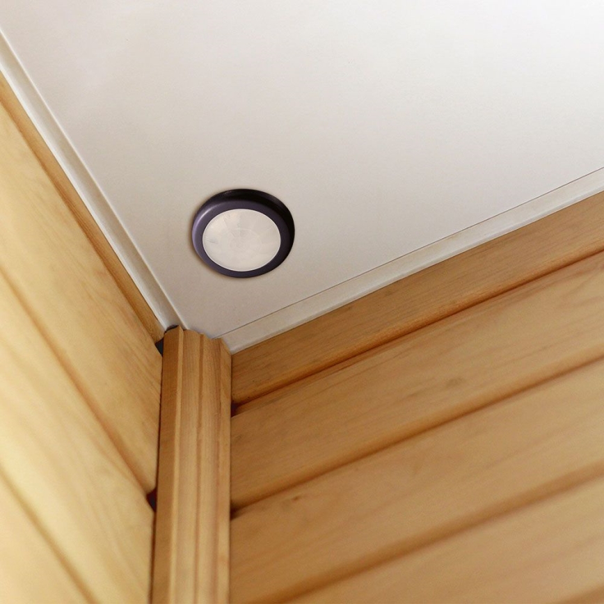 Upotettava liiketunnistin PIR 360° 400W/230V musta