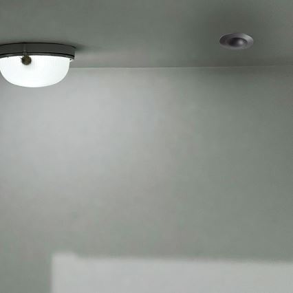 Upotettava liiketunnistin PIR 360° 500W/230V musta