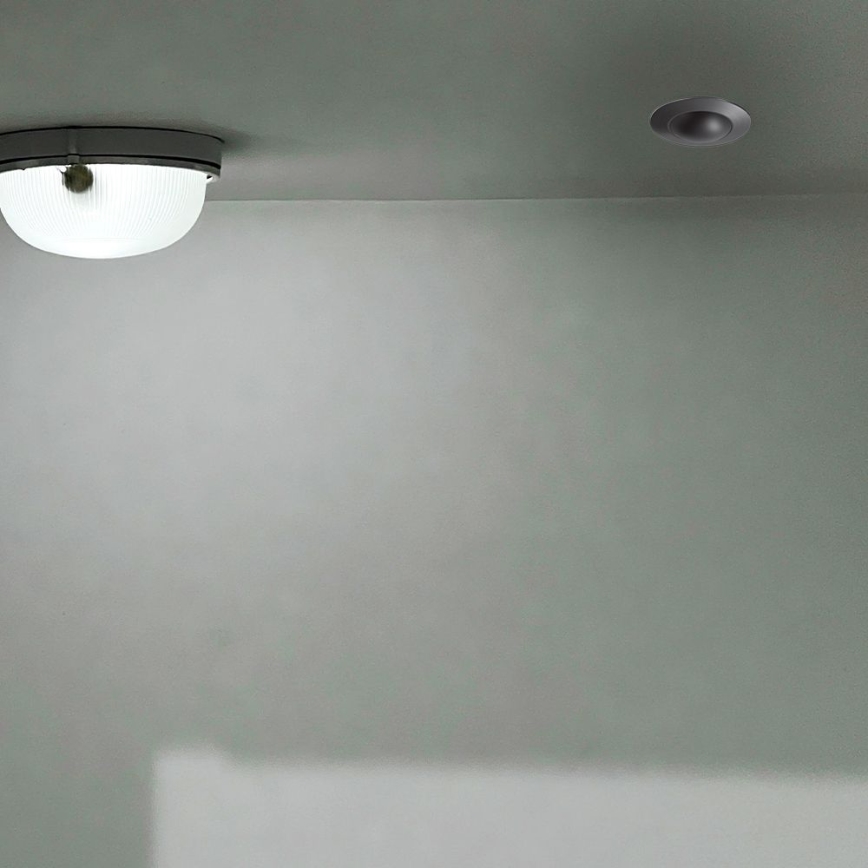 Upotettava liiketunnistin PIR 360° 500W/230V musta